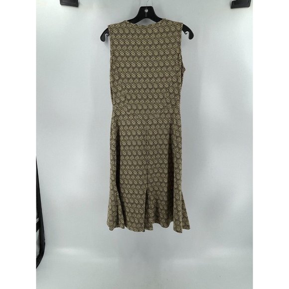 Old Navy Women's Brown Sleeveless Geometric Print Stretch Knit Dress Size Small - Picture 5 of 13